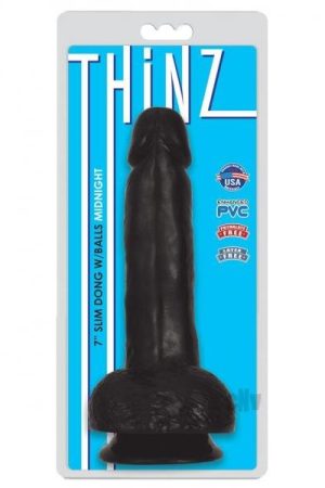 Thinz Slim Dong W/balls 7 Black
