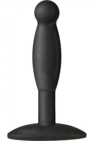 Platinum Silicone The Minis Medium Anal Plug Black 3.6 Inch