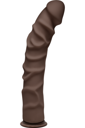 D Ragin D 10 inches Chocolate Ultraskyn Brown Dildo