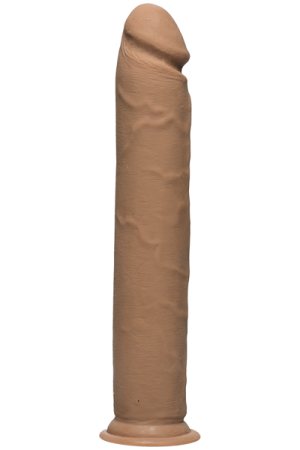 The D Realistic D 12 inches Caramel Tan Dildo