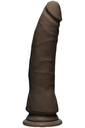 The D Thin D 7 inches Dual Density Brown Dildo