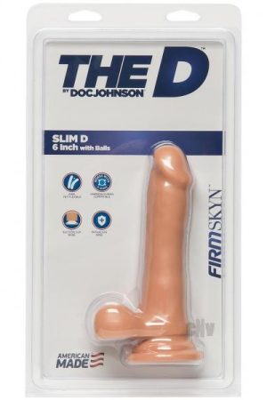 The Slim D Firmskyn W/balls 6 Vanilla