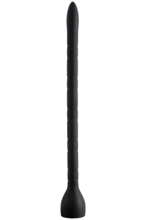 Kink In Deep Silicone Anal Snake 19.5 inches Black