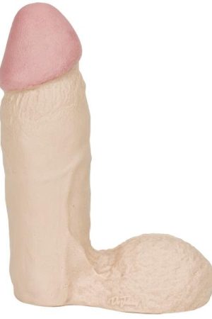 The Naturals 7 inches Thick Dong with Balls Beige