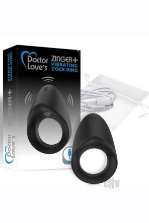 Doctor Love Zinger+recharge Cockring Blk