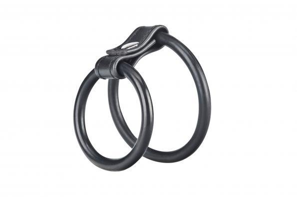 C & B Gear Duo Cock And Ball Ring Black