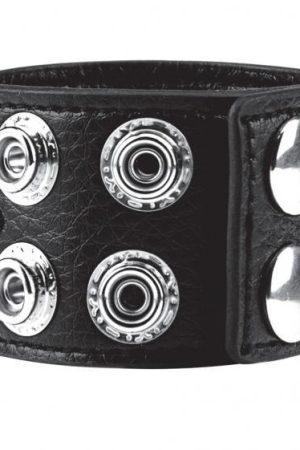 C & B Gear Cock Ring 1.5 inches with Ball Strap Black