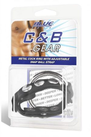 Cb Gear Metal Cock Ring W/ball Strap
