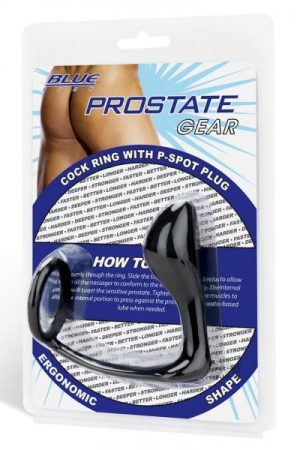 Cb Gear Cock Ring W/p-spot Plug