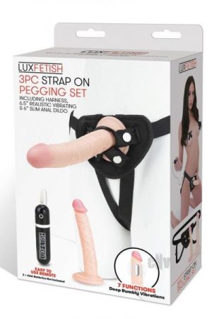 Lux F Strap On Pegging Set 3pc