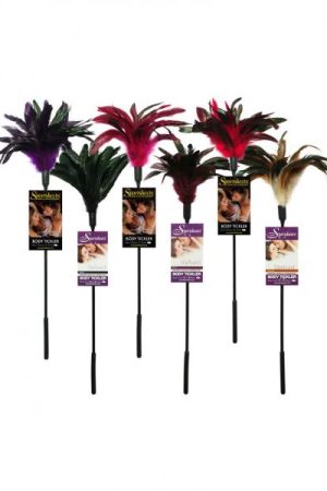 Fantasy Tickler Feather Tickler 6 Piece Assorted Colors