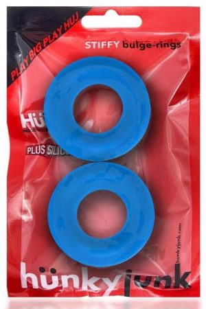 Stiffy Bulge Cockring 2pk Teal Ice