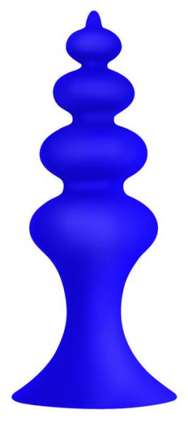 Plug And Play Silicone Tower Plum Purple Anal Probe