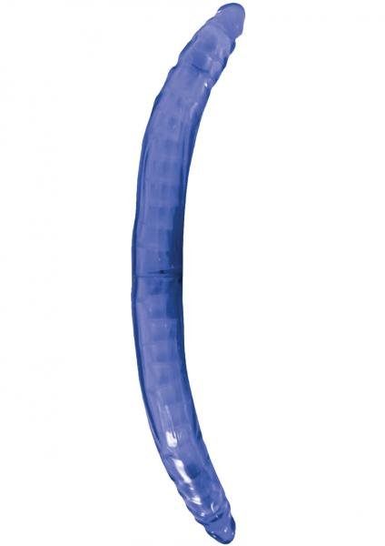 Bendable Double Dong Vibrator Multispeed - Blue