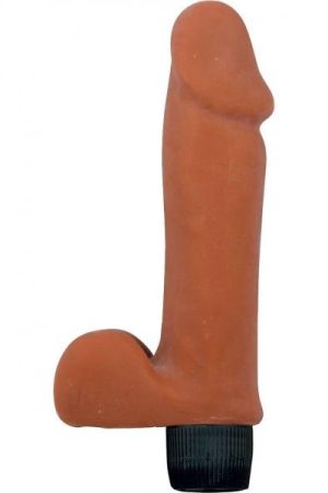 Real Skin Latin The Little Bull Vibrator Waterproof 6 Inch Flesh