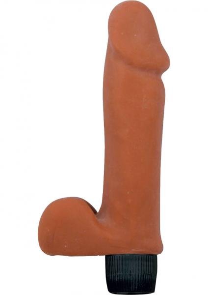 Real Skin Latin The Little Bull Vibrator Waterproof 6 Inch Flesh