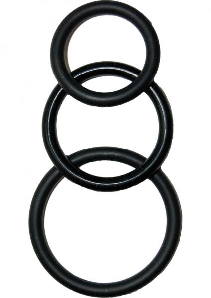 Super Silicone Cockrings - Black