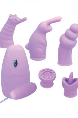 Elite Collection Vibrating Bullet 5 Changeable Sleeves - Purple