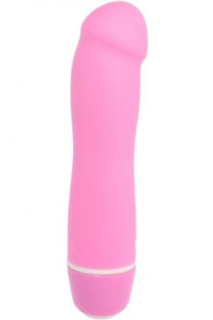 Pink Poppers Mini Orgasm Silicone Vibrator Waterproof 5 Inch Pink