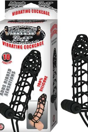 Mack Tuff Vibrating Cock Cage Black