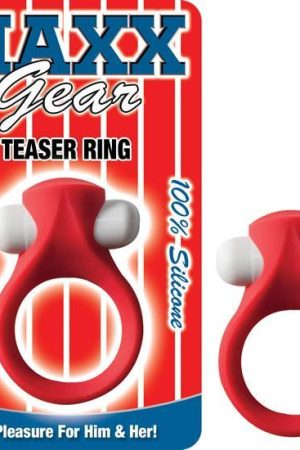 Maxx Gear Teaser Vibrating Ring Red