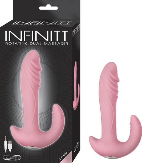 Infinitt Rotating Dual Massager Pink
