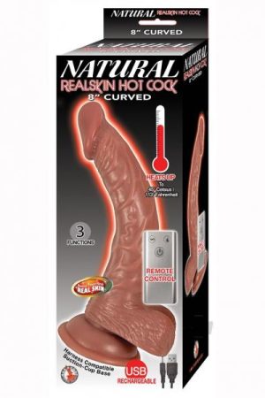 Natural Realskin Hotcock Curved 8 Brn