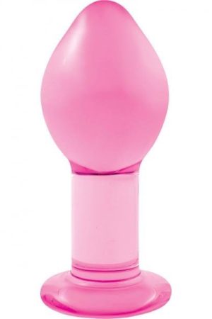 Crystal Premium Glass Plug Large Pink