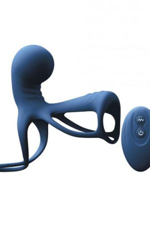 Renegade Gladiator Vibrating Penis Harness Blue