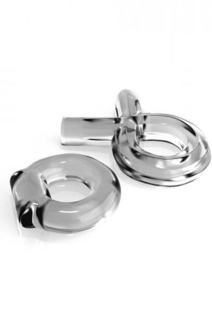 Classix Couples Cock Ring Set Clear 2 Pack