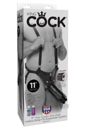 Kc11 Two Cocks In One Hol Strapon Black