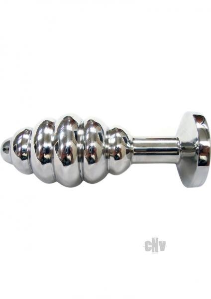 Rouge Threaded Butt Plug Large Clamshell