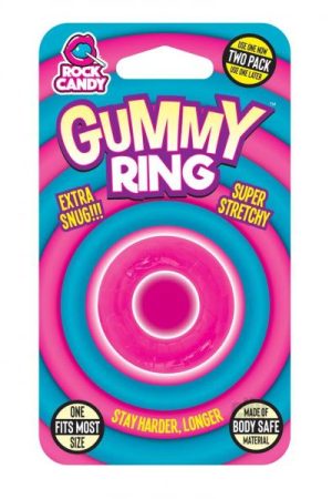 Rock Candy Gummy Ring Pink