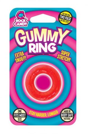 Rock Candy Gummy Ring Red