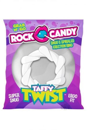 Rock Candy Taffy Twist White