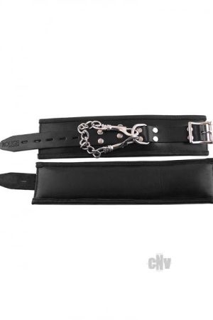 Rouge Padded Wrist Cuffs Black