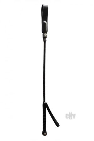 Rouge Short Riding Crop Slim Tip 20 inches Black