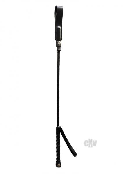 Rouge Short Riding Crop Slim Tip 20 inches Black