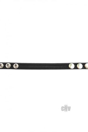 Rouge Leather Cock Strap Black