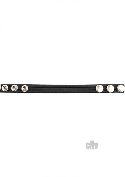 Rouge Leather Cock Strap Black