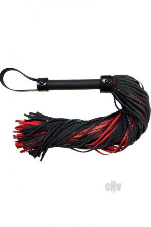 Rouge Anaconda Flogger Burgundy Black
