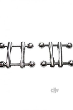 Rouge Ball End Nipple Clamps Clamshell