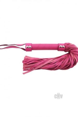 Rouge Short Leather Flogger Pink