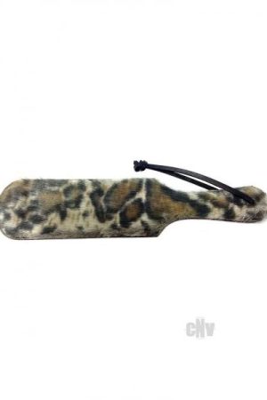 Rouge Paddle Fur Leopard Print