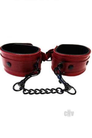 Rouge Anaconda Ankle Cuff Burg/blk