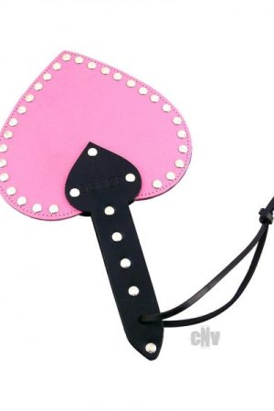 Rouge Heart Paddle Pink Leather