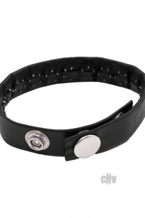 Rouge Pin Prick Cock Strap Black Leather