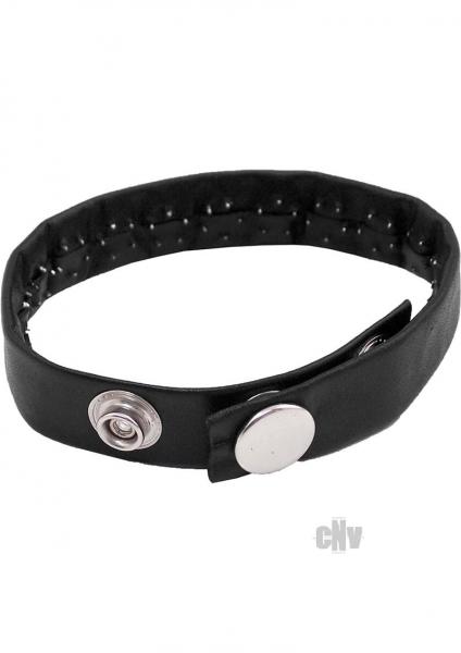 Rouge Pin Prick Cock Strap Black Leather