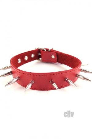 Rouge Spiked Collar Red