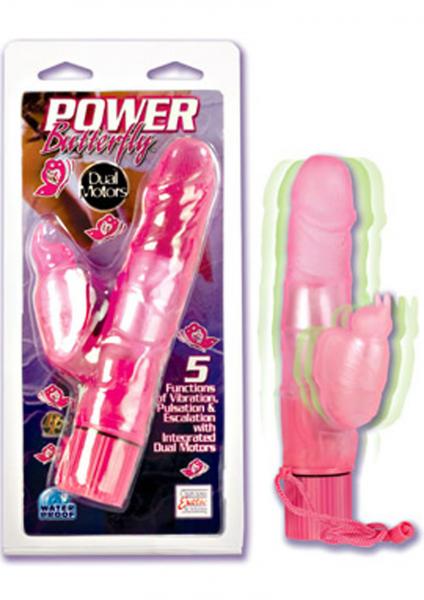 POWER BUTTERFLY DUAL WATERPROOF 5 INCH PINK